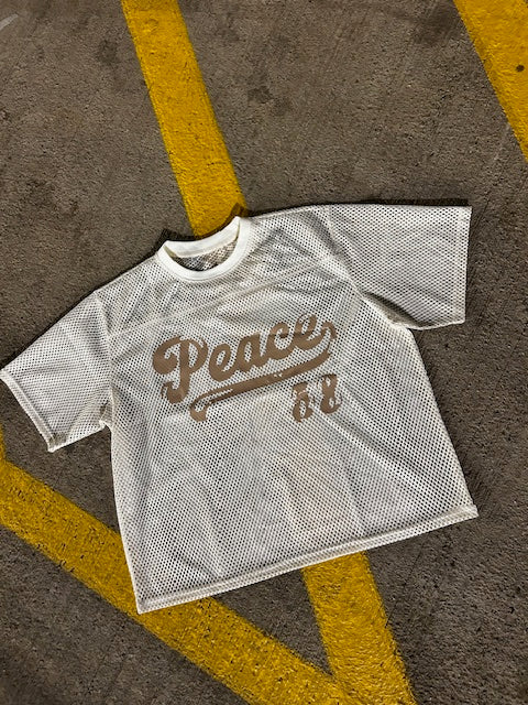DXP Distressed Print Jersey (Off-White)