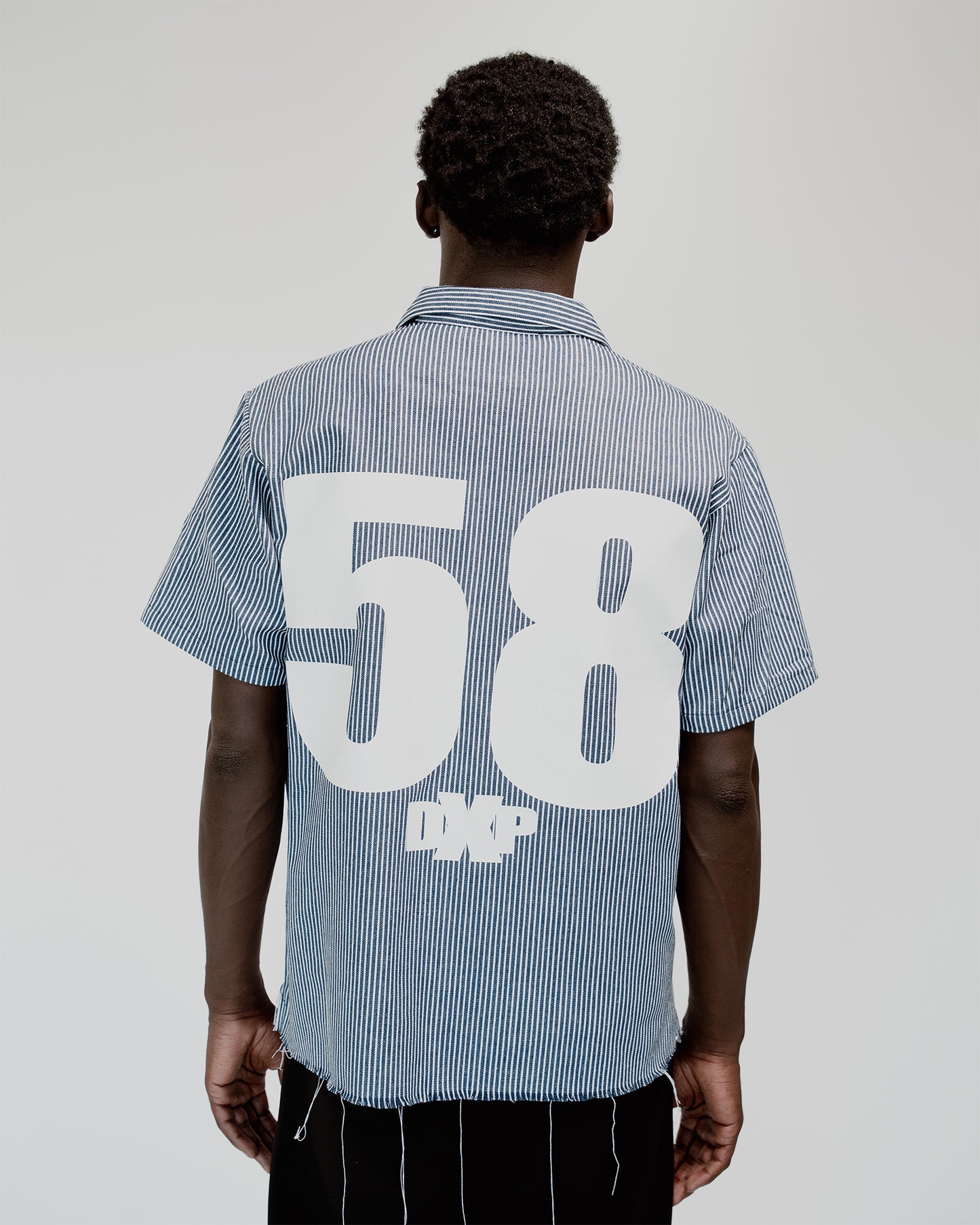 1958 Short Sleeve Stripe 1/2 Zip Shirt