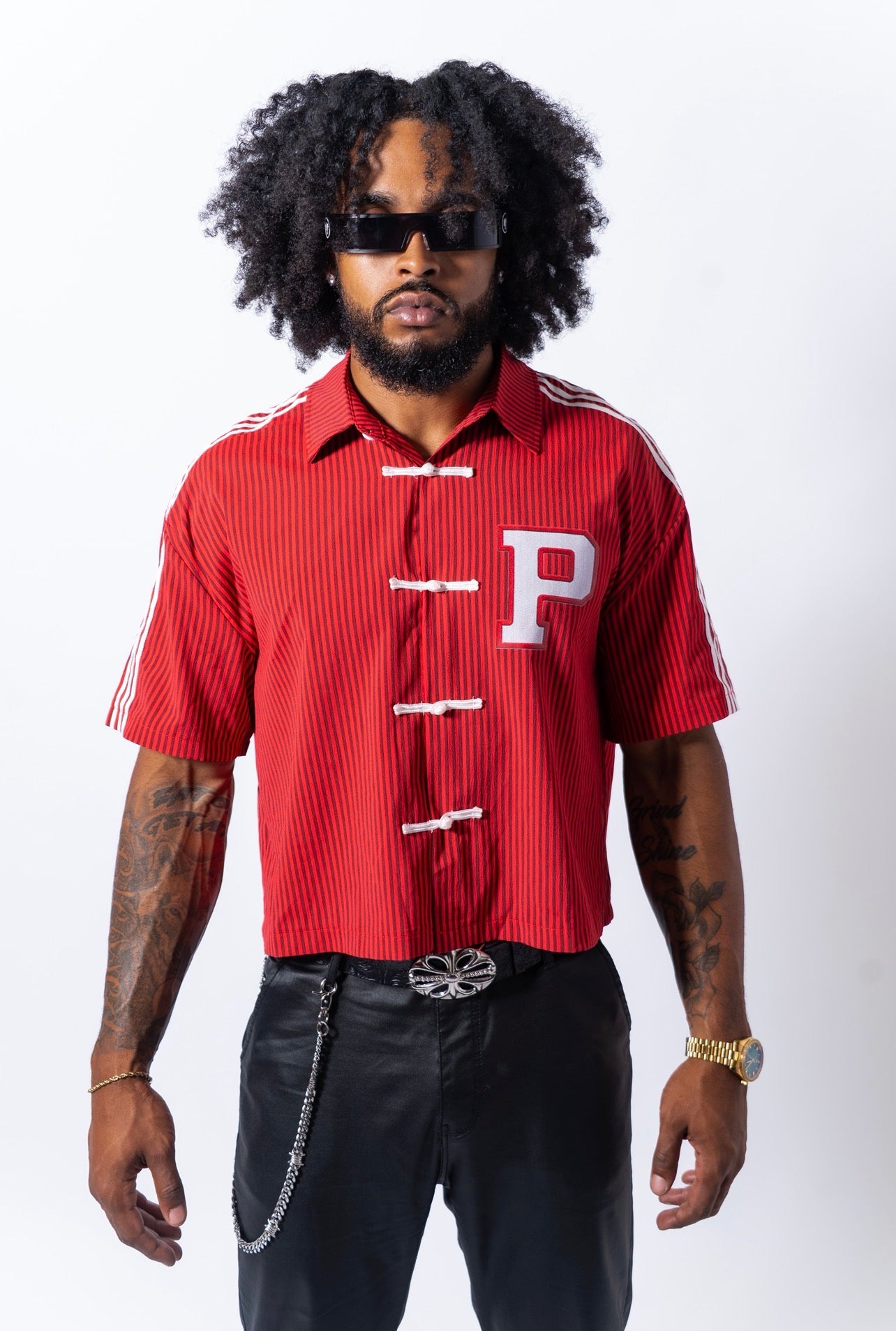 Chinese Frog Button Up