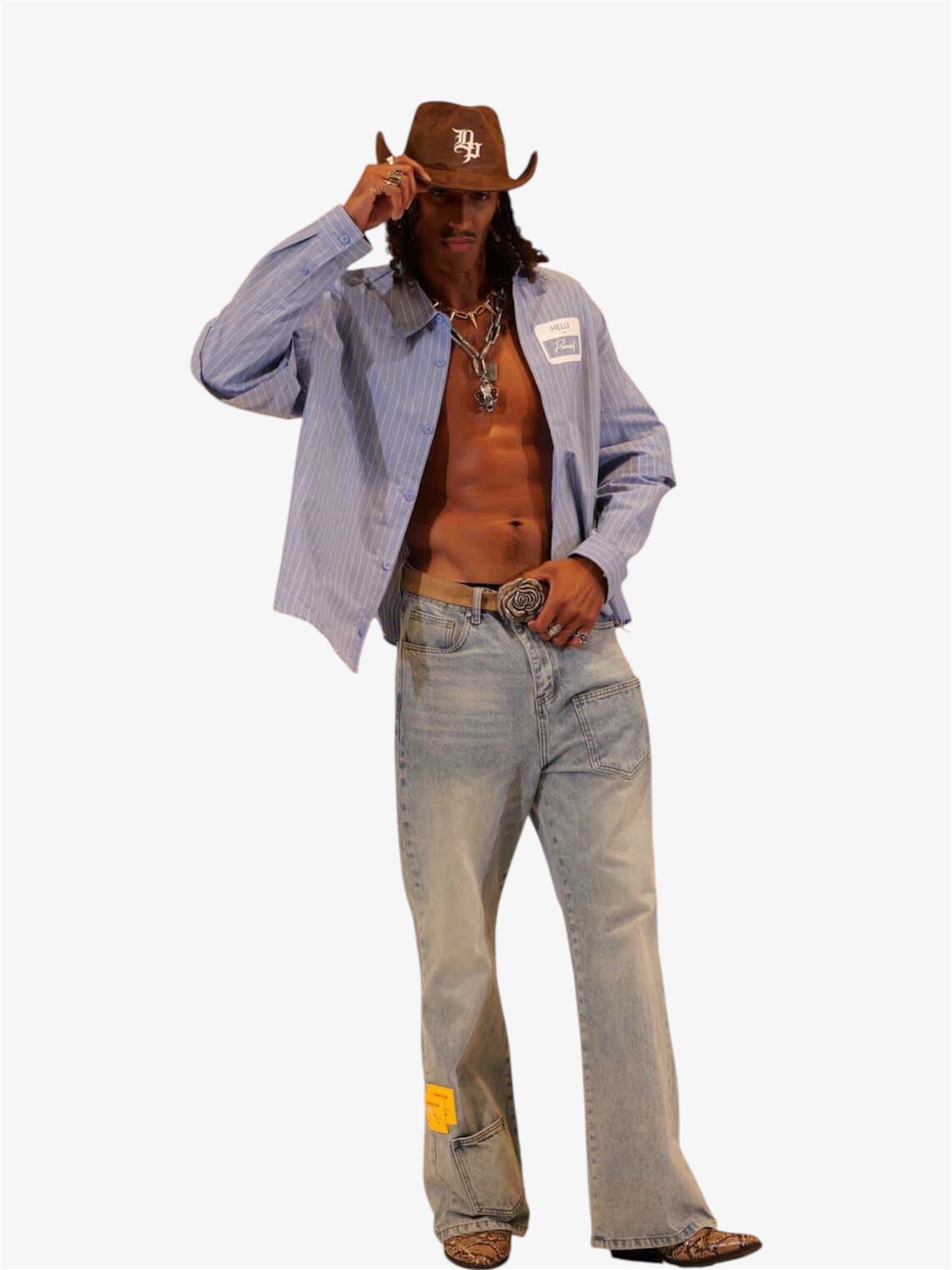 “PEACEFUL” Western Hat (Brown)