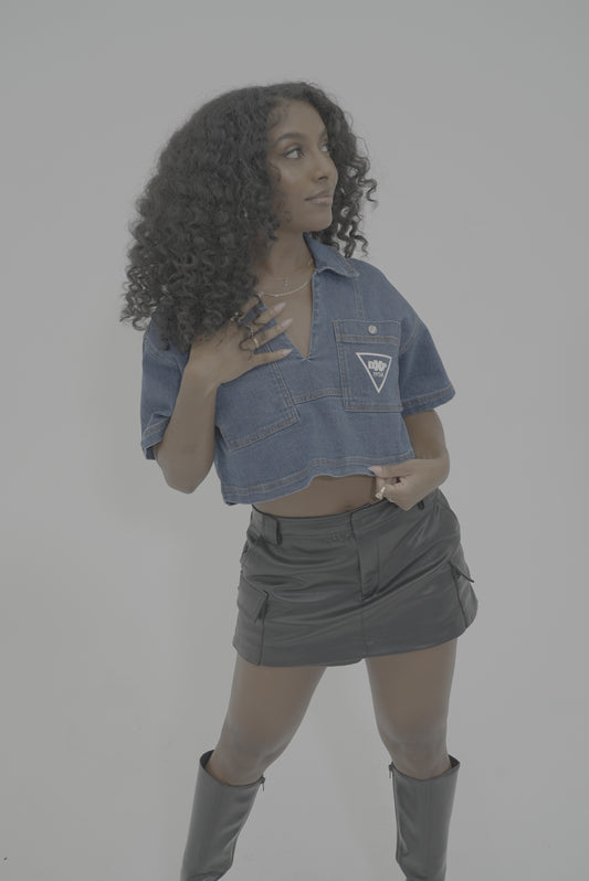 DXP Denim Cropped Top