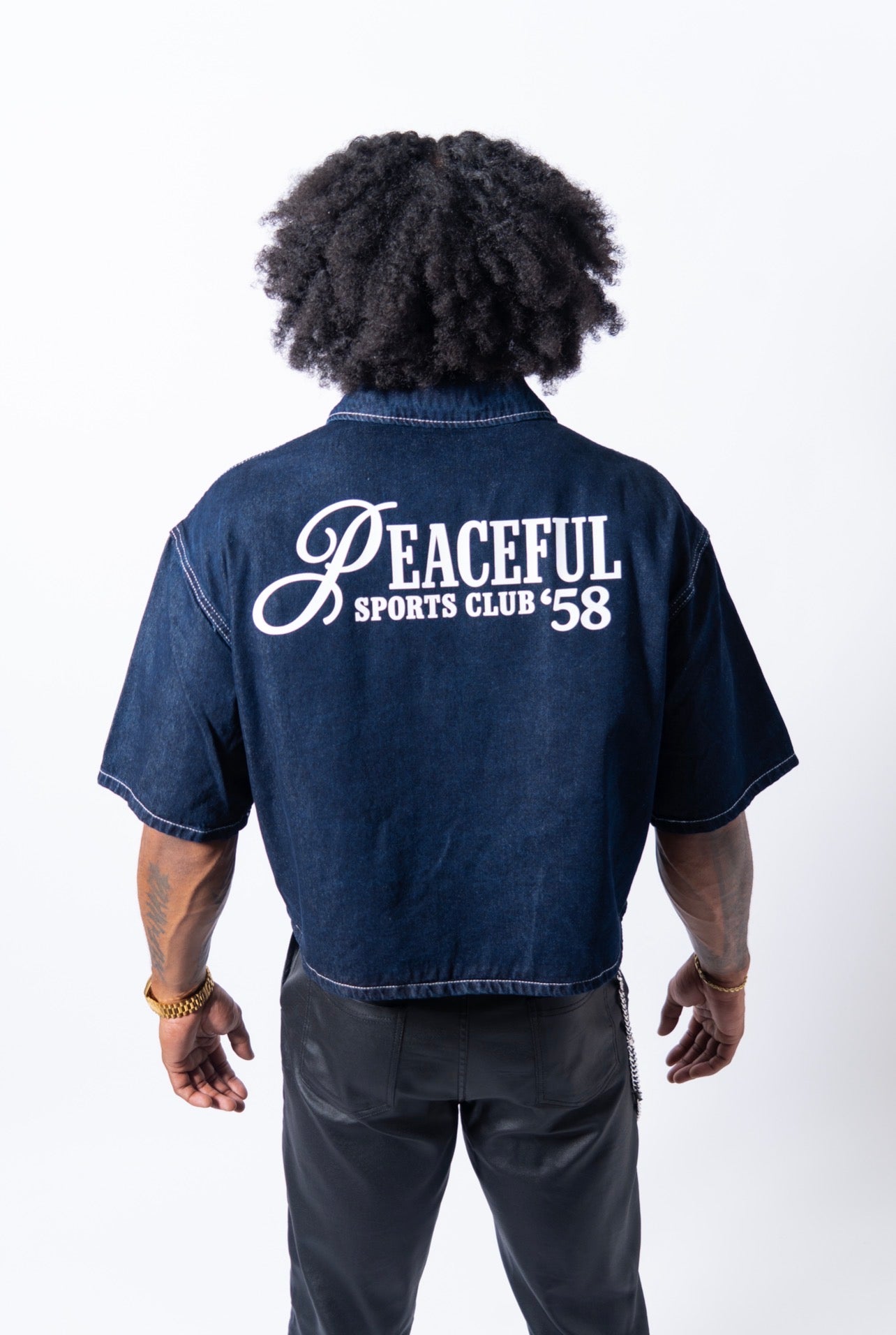 Denim Zip Up  (Raw Denim)