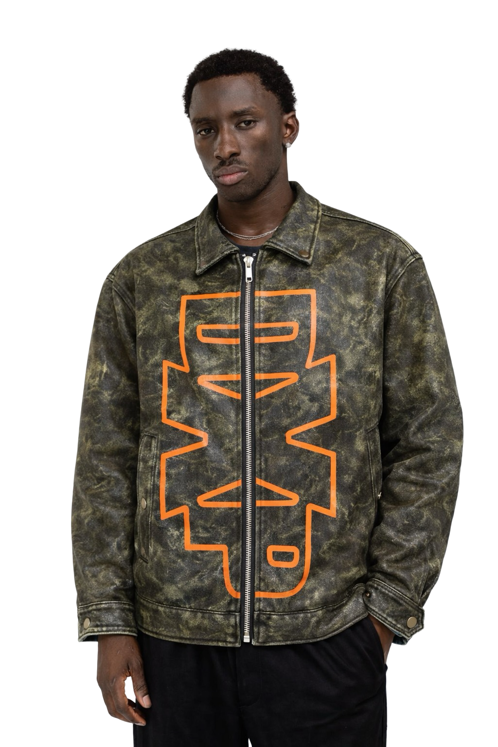 Camo Leather Jacket