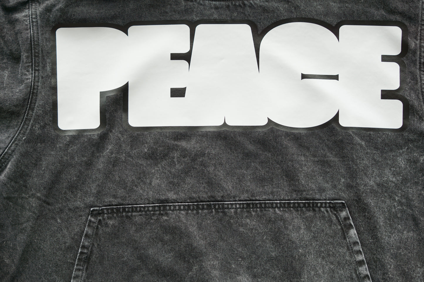 DXP-Denim Oversized Peace Hoodie