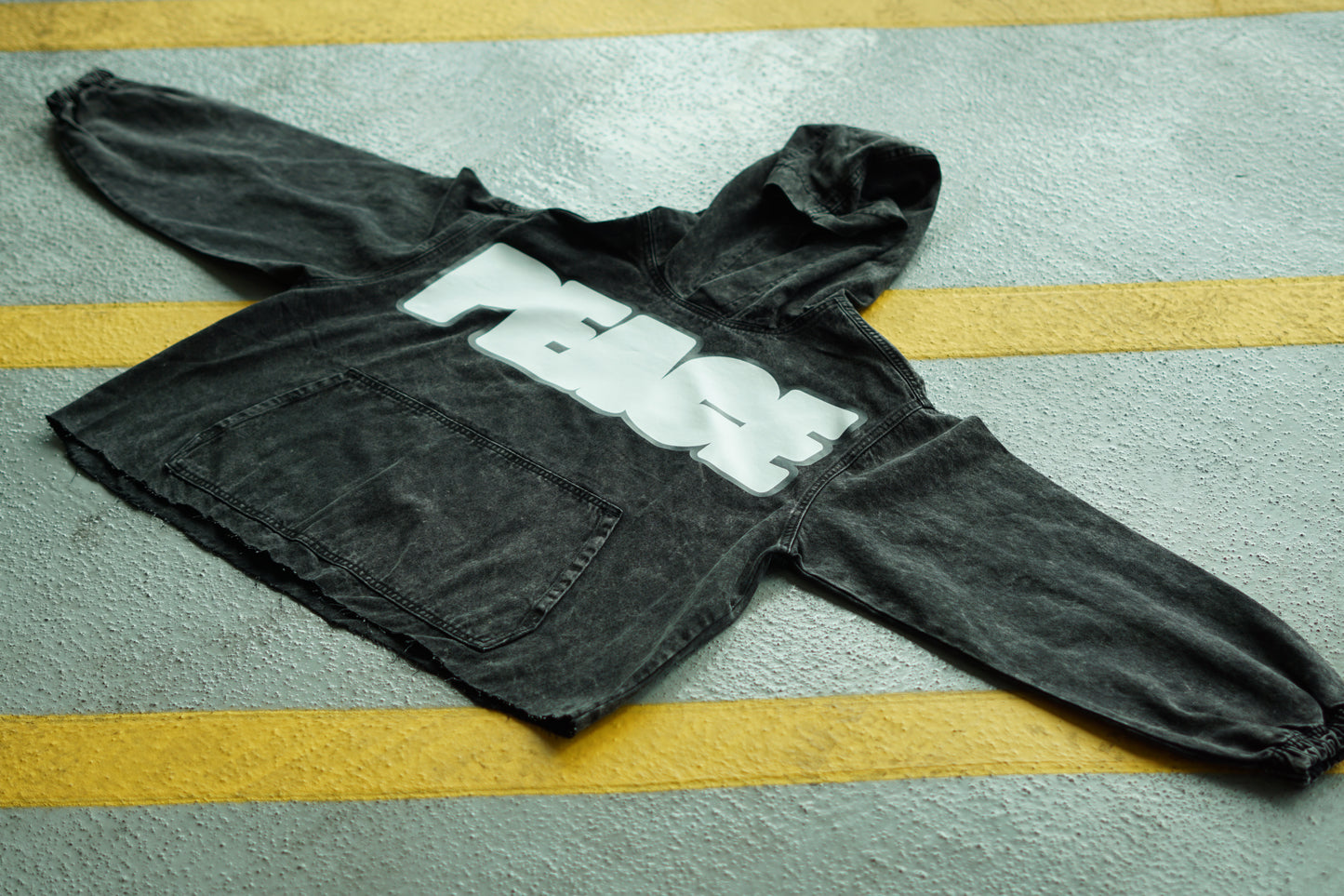 DXP-Denim Oversized Peace Hoodie