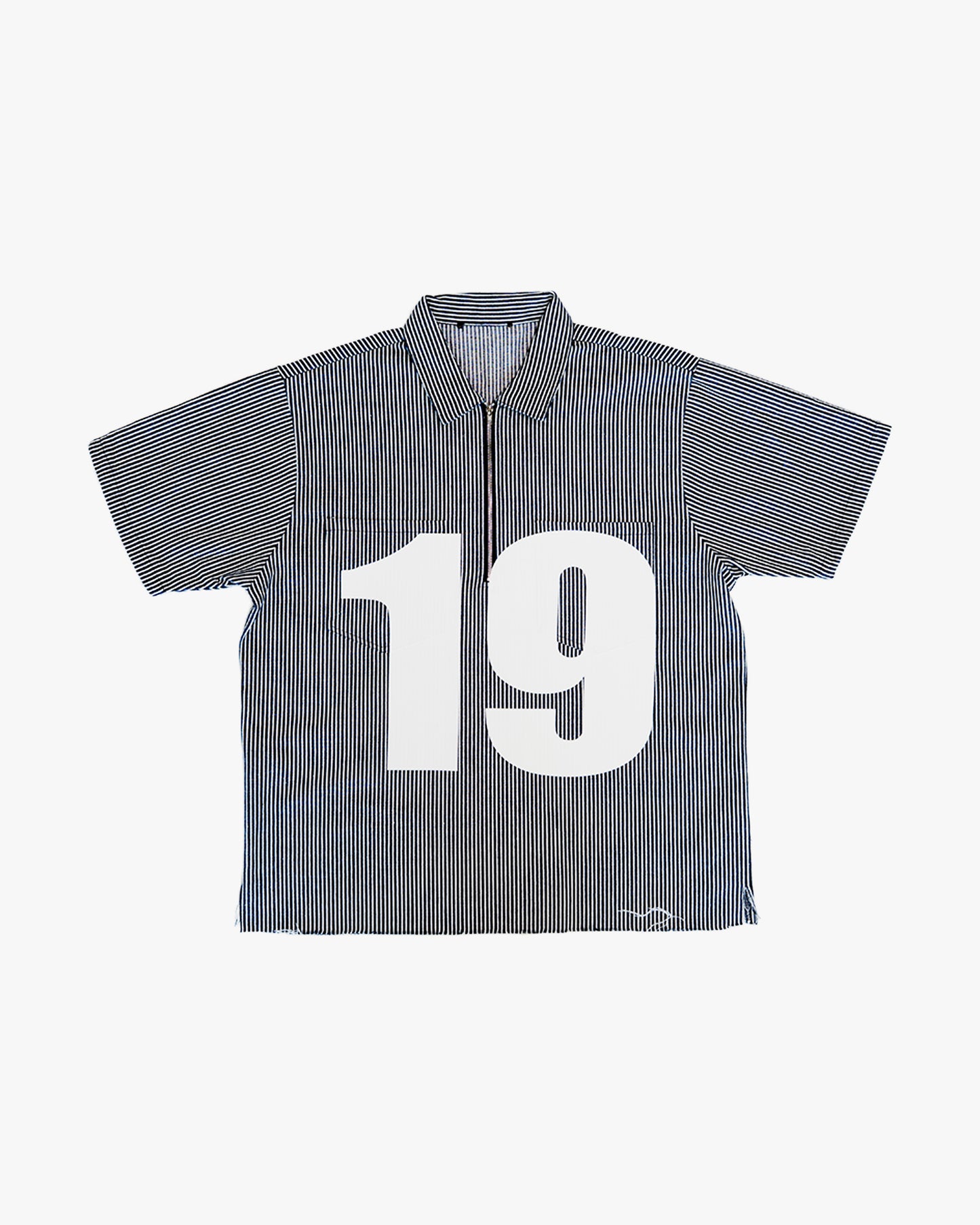 1958 Short Sleeve Stripe 1/2 Zip Shirt